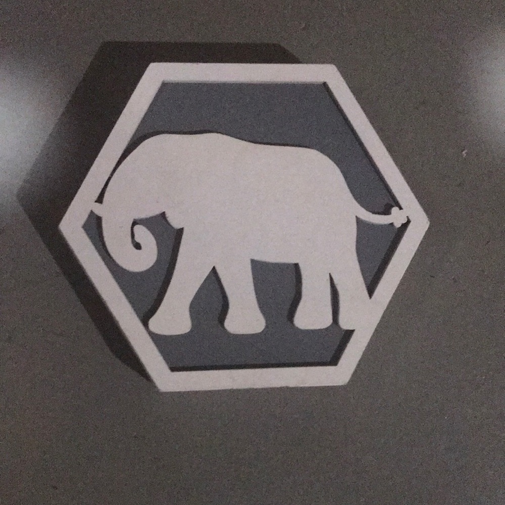 Elephant Plaque/wooden